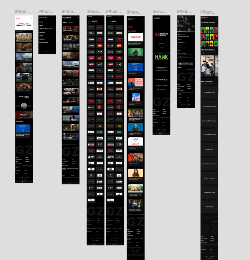 Gozoop - Mobile App UI Design